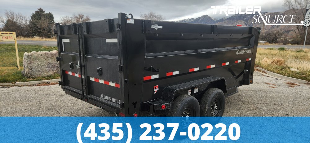 7x14 IronBull DTB 48" Sides 14K Dump Trailer