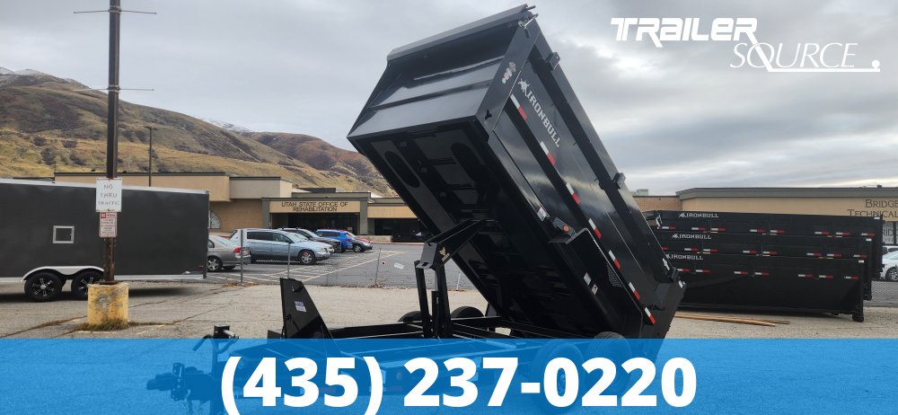 7x14 IronBull DTB 48" Sides 14K Dump Trailer