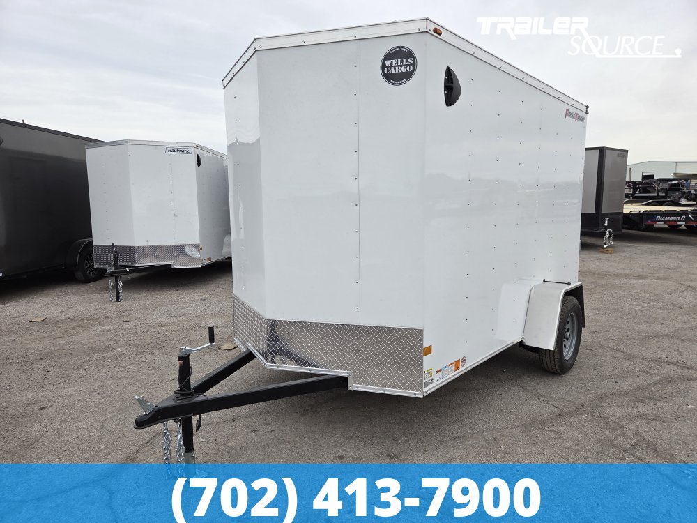 6x10 Wells Cargo FastTrac 6'6" Interior Single Axle Enclosed Cargo