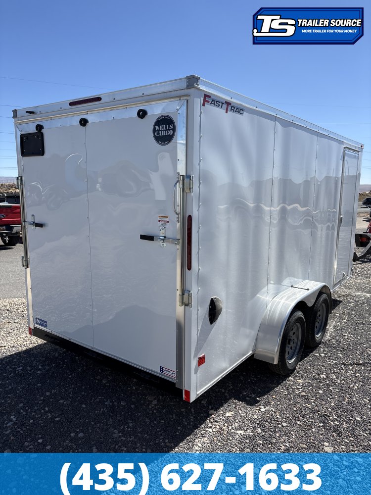 7x16 Wells Cargo Fast Trac Deluxe Enclosed Cargo Trailer - 7'0" Interior - 7K GVWR -