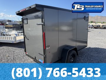 5x10 Look ST DLX Enclosed Cargo Trailer - 5'6" Interior - 3.5K GVWR - .080 PolyCor, Black Out Package, Rear Spoiler w/ Load Lights, Rear Swing Door