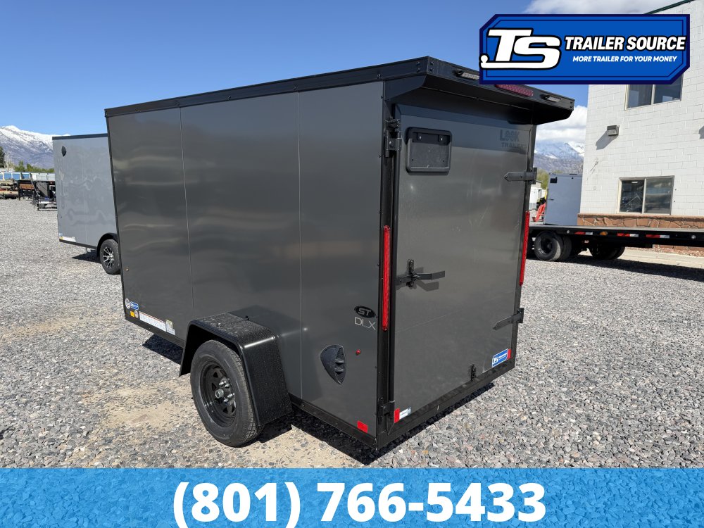 5x10 Look ST DLX Enclosed Cargo Trailer - 5'6" Interior - 3.5K GVWR - .080 PolyCor, Black Out Package, Rear Spoiler w/ Load Lights, Rear Swing Door