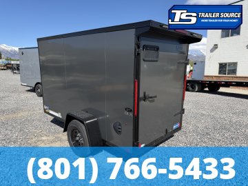 5x10 Look ST DLX Enclosed Cargo Trailer - 5'6" Interior - 3.5K GVWR - .080 PolyCor, Black Out Package, Rear Spoiler w/ Load Lights, Rear Swing Door