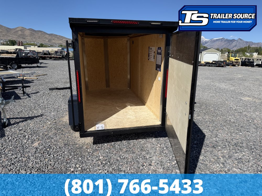 5x10 Look ST DLX Enclosed Cargo Trailer - 5'6" Interior - 3.5K GVWR - .080 PolyCor, Black Out Package, Rear Spoiler w/ Load Lights, Rear Swing Door