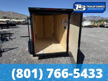 5x10 Look ST DLX Enclosed Cargo Trailer - 5'6" Interior - 3.5K GVWR - .080 PolyCor, Black Out Package, Rear Spoiler w/ Load Lights, Rear Swing Door