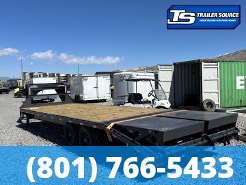 8.5x25 Lamar FS Gooseneck Equipment Trailer - 15.7K GVWR - 14 Ply Tires, Max Ramps