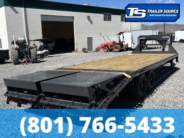 8.5x25 Lamar FS Gooseneck Equipment Trailer - 15.7K GVWR - 14 Ply Tires, Max Ramps