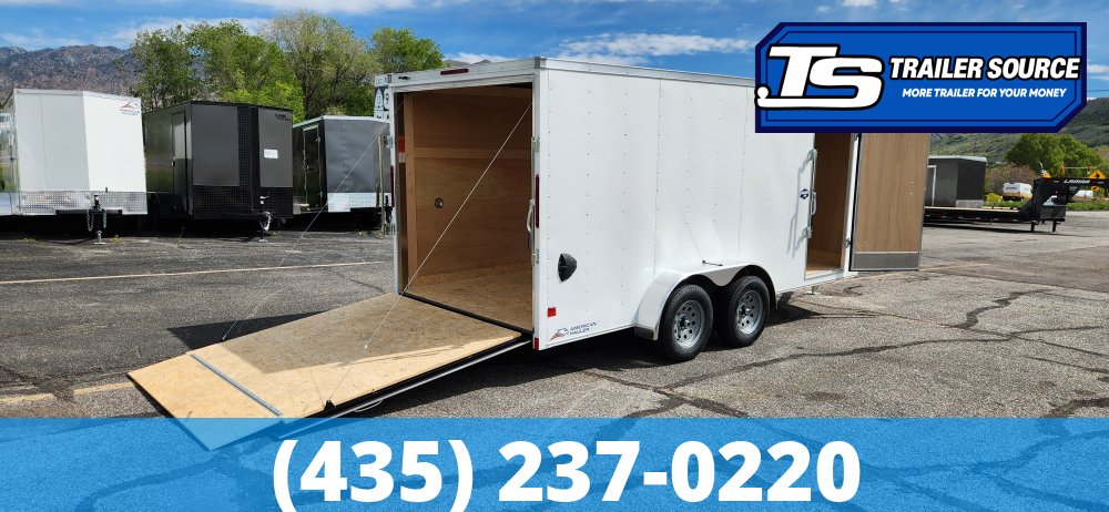 7x16 American Hauler Arrow Enclosed Cargo Trailer - 6'6" Interior - 7K GVWR -