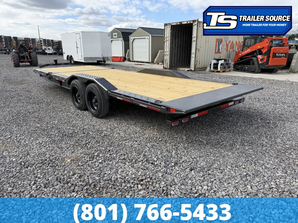 8.5x24 Diamond C HXD 208 Wide Body w/ Drive Over Fenders Tilt Trailer - 18K GVWR - ABS Brakes
