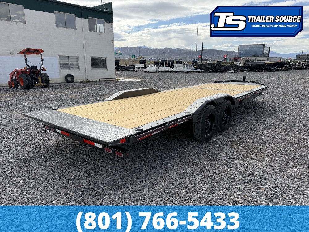 8.5x24 Diamond C HXD 208 Wide Body w/ Drive Over Fenders Tilt Trailer - 18K GVWR - ABS Brakes