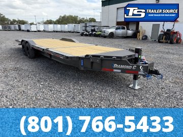8.5x24 Diamond C HXD 208 Wide Body w/ Drive Over Fenders Tilt Trailer - 18K GVWR - ABS Brakes