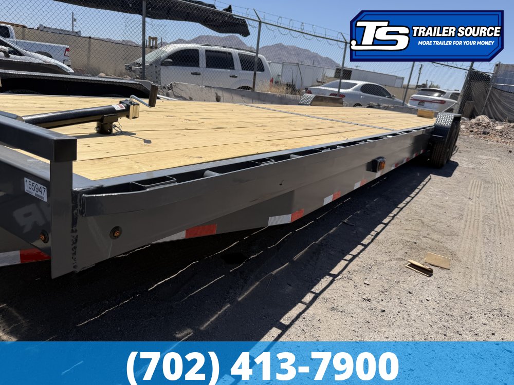7x36 Lamar H8 Equipment Trailer - 15.7K GVWR - Tongue Box, Winch Plate