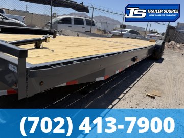 7x36 Lamar H8 Equipment Trailer - 15.7K GVWR - Tongue Box, Winch Plate