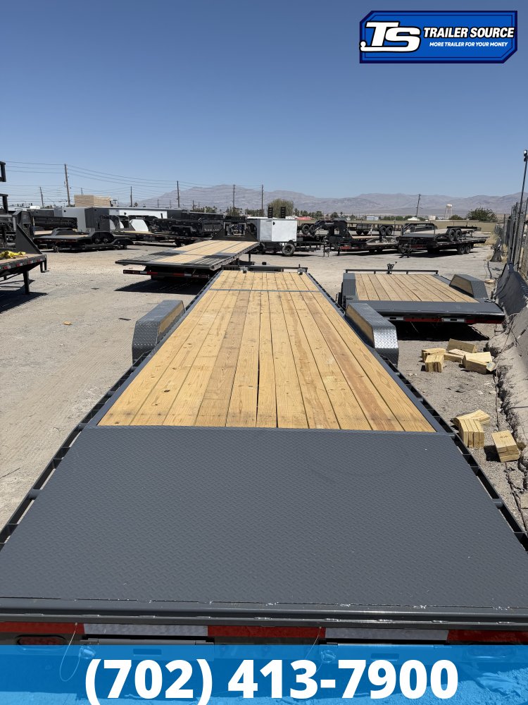 7x36 Lamar H8 Equipment Trailer - 15.7K GVWR - Tongue Box, Winch Plate