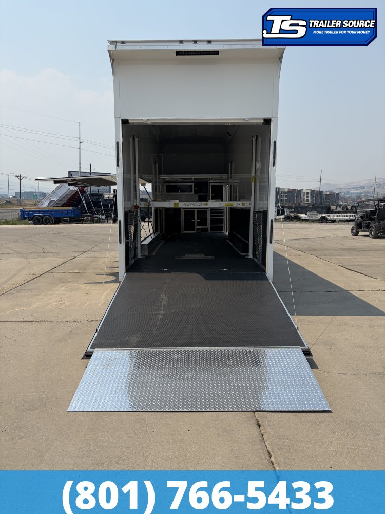 8.5x32 Haulmark Edge Stacker Enclosed Race Car Hauler Trailer - 21K GVWR -
