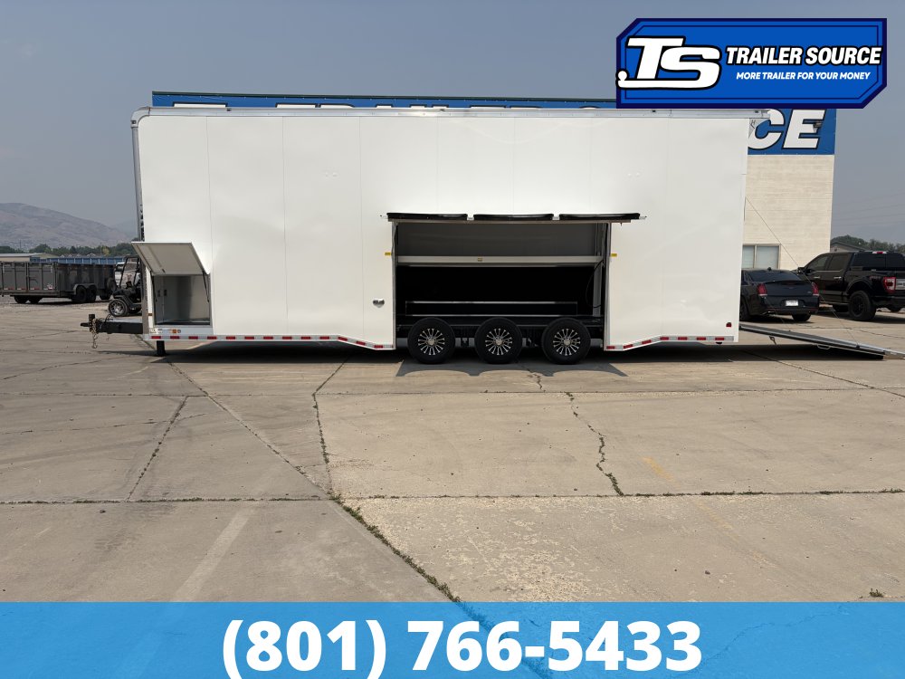 8.5x32 Haulmark Edge Stacker Enclosed Race Car Hauler Trailer - 21K GVWR -