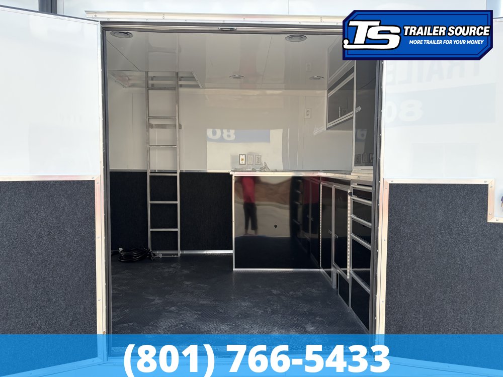 8.5x32 Haulmark Edge Stacker Enclosed Race Car Hauler Trailer - 21K GVWR -