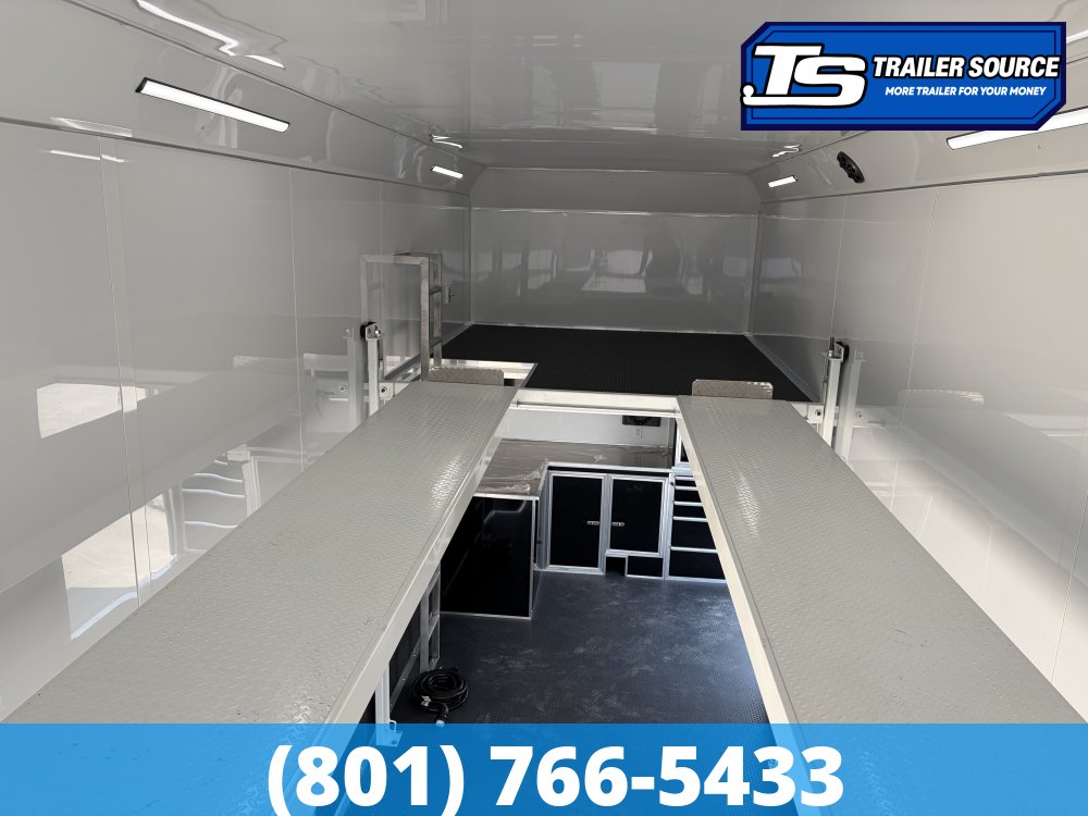 8.5x32 Haulmark Edge Stacker Enclosed Race Car Hauler Trailer - 21K GVWR -