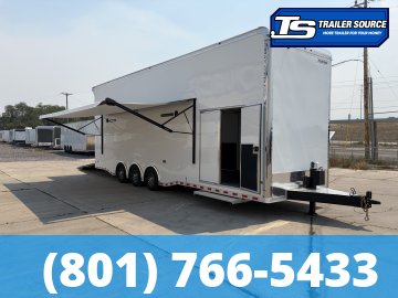 8.5x32 Haulmark Edge Stacker Enclosed Race Car Hauler Trailer - 21K GVWR -