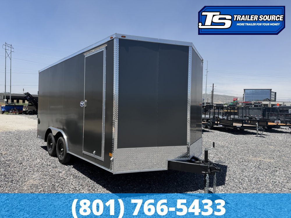 8.5x16 American Hauler Arrow Deluxe Enclosed Cargo Trailer - 7'0" Interior - 7K GVWR - .080 PolyCor, Dovetail, Screwless Exterior