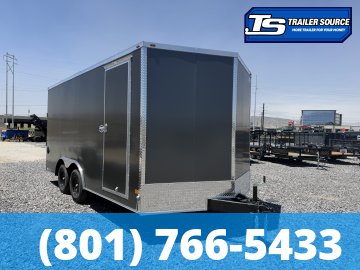 8.5x16 American Hauler Arrow Deluxe Enclosed Cargo Trailer - 7'0" Interior - 7K GVWR - .080 PolyCor, Dovetail, Screwless Exterior