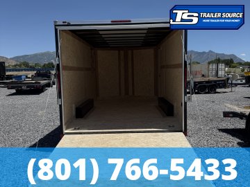 8.5x16 American Hauler Arrow Deluxe Enclosed Cargo Trailer - 7'0" Interior - 7K GVWR - .080 PolyCor, Dovetail, Screwless Exterior