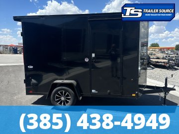 6x10 Look ST DLX Enclosed Cargo Trailer - 6'6" Interior - 3.5K GVWR - .080 PolyCor, Alloy Wheels, Black Out Package, Rear Spoiler w/ Load Lights