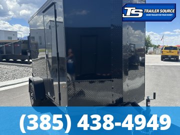 6x10 Look ST DLX Enclosed Cargo Trailer - 6'6" Interior - 3.5K GVWR - .080 PolyCor, Alloy Wheels, Black Out Package, Rear Spoiler w/ Load Lights