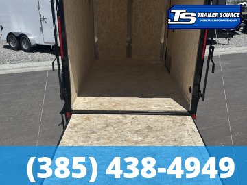 6x10 Look ST DLX Enclosed Cargo Trailer - 6'6" Interior - 3.5K GVWR - .080 PolyCor, Alloy Wheels, Black Out Package, Rear Spoiler w/ Load Lights
