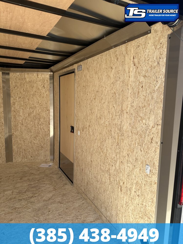 6x10 Look ST DLX Enclosed Cargo Trailer - 6'6" Interior - 3.5K GVWR - .080 PolyCor, Alloy Wheels, Black Out Package, Rear Spoiler w/ Load Lights