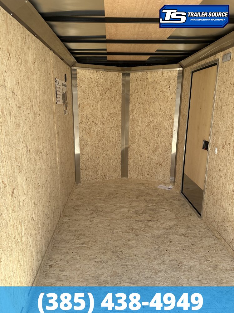 6x10 Look ST DLX Enclosed Cargo Trailer - 6'6" Interior - 3.5K GVWR - .080 PolyCor, Alloy Wheels, Black Out Package, Rear Spoiler w/ Load Lights