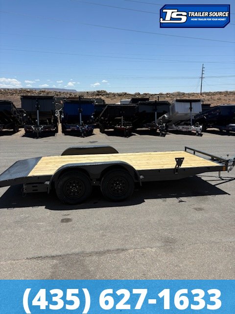 7x16 Lamar CE Flatbed Car Hauler Trailer - 7K GVWR - Dovetail