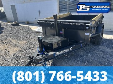 5x8 Diamond C GST Dump Trailer - 6K GVWR - Board Brackets