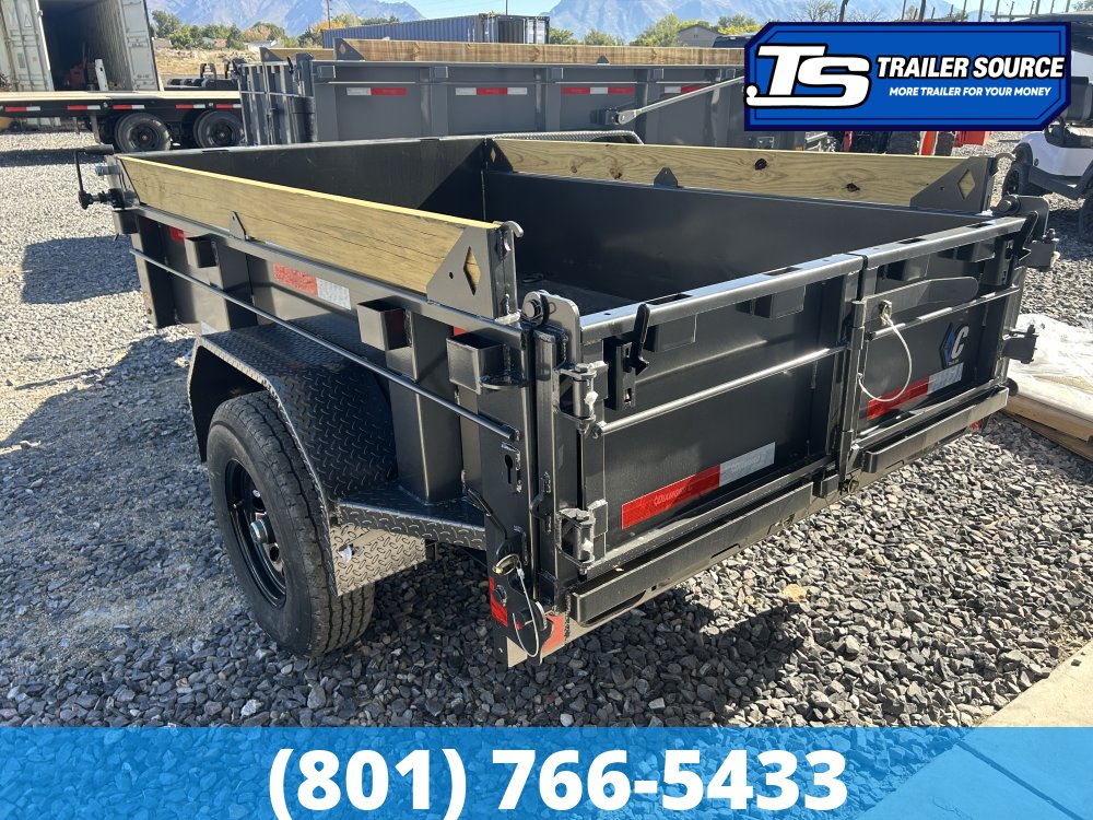 5x8 Diamond C GST Dump Trailer - 6K GVWR - Board Brackets