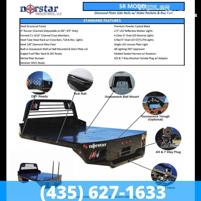 8x8.5 Norstar Truck Bed-Flatbed Truck Service Flatbed