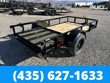 5x10 Top Hat Single Axle Utility