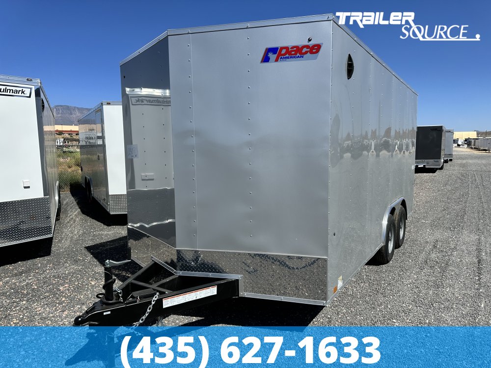 8.5x16 Pace American  7'0" Interior 10K Tandem Axle Enclosed Cargo