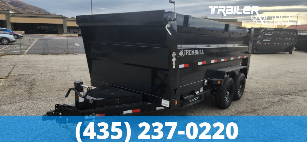 7x14 IronBull DTB 48" Sides 14K Dump Trailer
