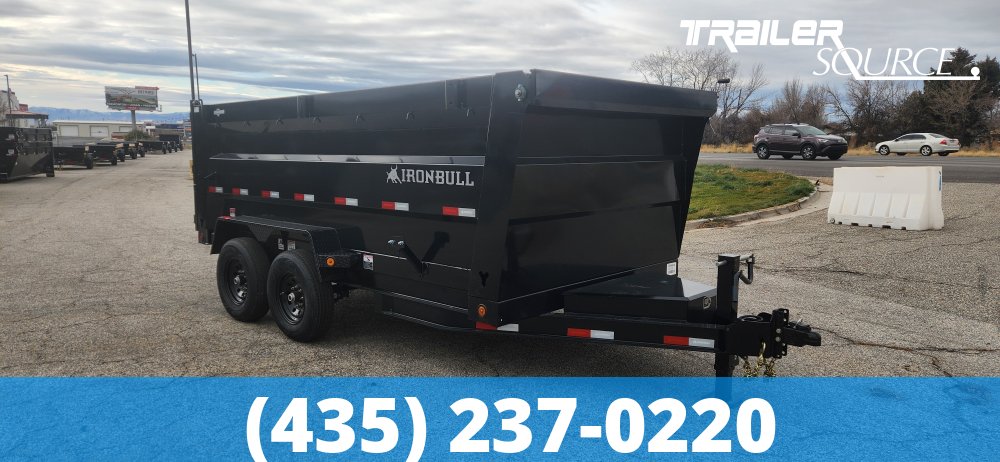 7x14 IronBull DTB 48" Sides 14K Dump Trailer