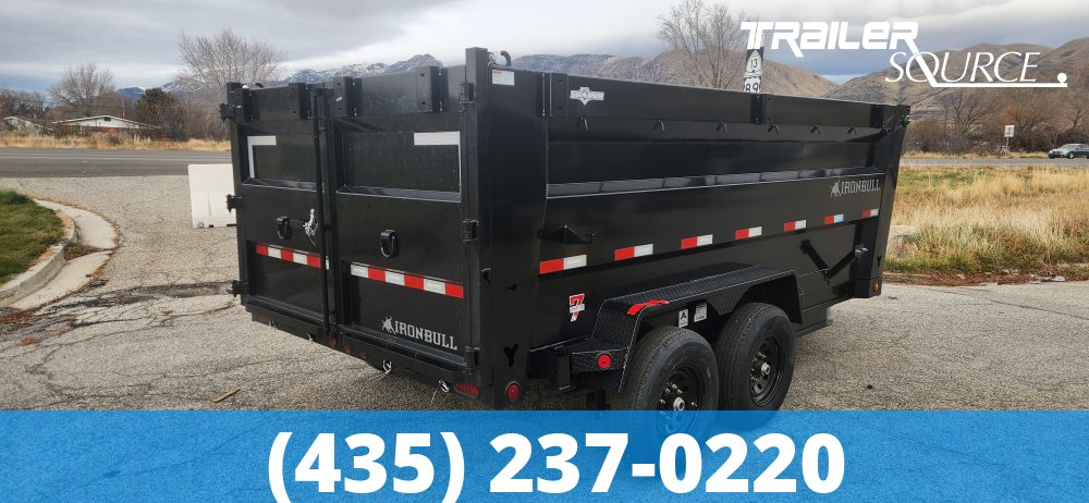 7x14 IronBull DTB 48" Sides 14K Dump Trailer