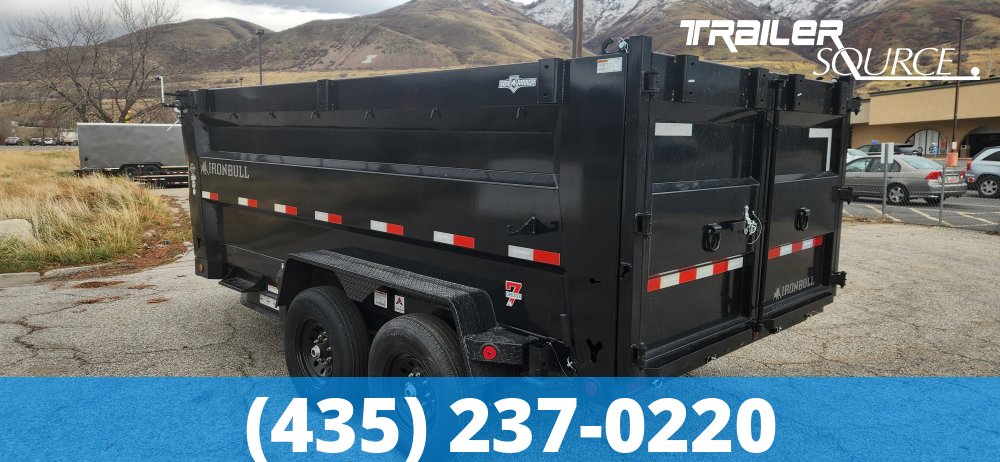 7x14 IronBull DTB 48" Sides 14K Dump Trailer