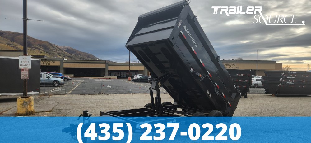 7x14 IronBull DTB 48" Sides 14K Dump Trailer