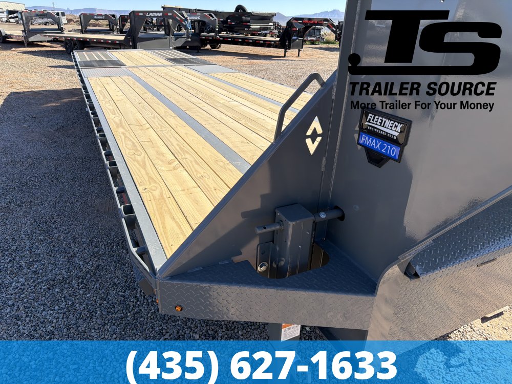 8.5x32 Diamond C FMAX-HDT 210 Gooseneck Hydraulic Dovetail Equipment Trailer -  25K GVWR -