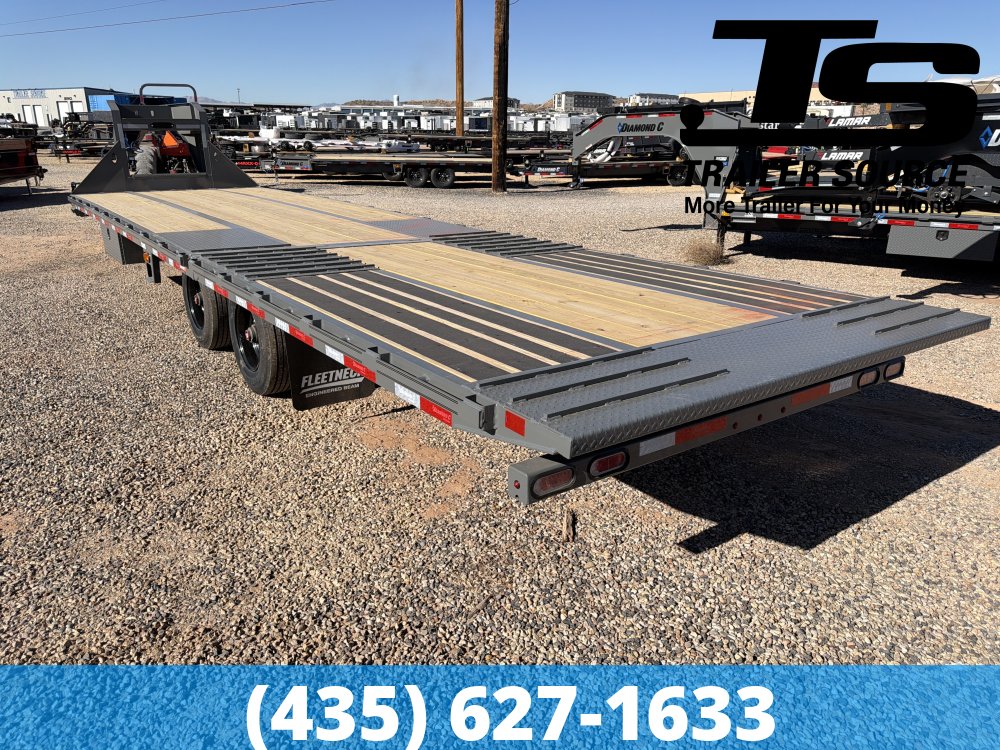 8.5x32 Diamond C FMAX-HDT 210 Gooseneck Hydraulic Dovetail Equipment Trailer -  25K GVWR -