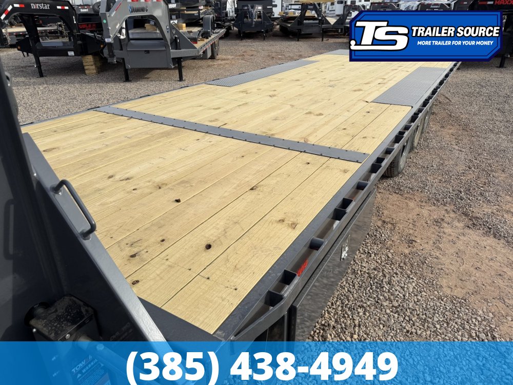 8.5x26 Lamar FA Gooseneck Deckover Tilt Trailer - 21K GVWR - Winch Plate