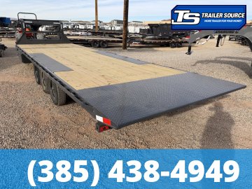 8.5x26 Lamar FA Gooseneck Deckover Tilt Trailer - 21K GVWR - Winch Plate