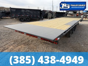 8.5x26 Lamar FA Gooseneck Deckover Tilt Trailer - 21K GVWR - Winch Plate