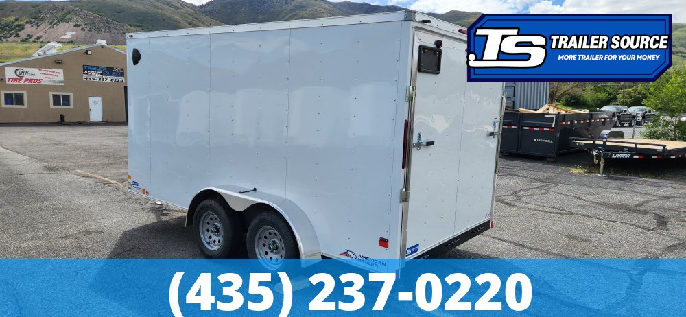 7x14 American Hauler Arrow Enclosed Cargo Trailer - 6'6" Interior - 7K GVWR -