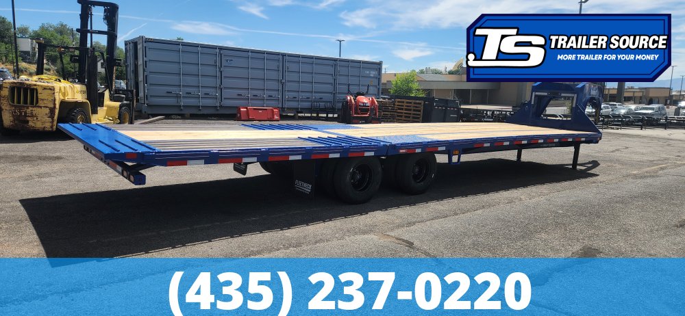 8.5x35 Diamond C FMAX-HDT 212 Gooseneck Hydraulic Dovetail Equipment Trailer - 25.9K GVWR - ABS Brakes, Hydraulic Jack(s)