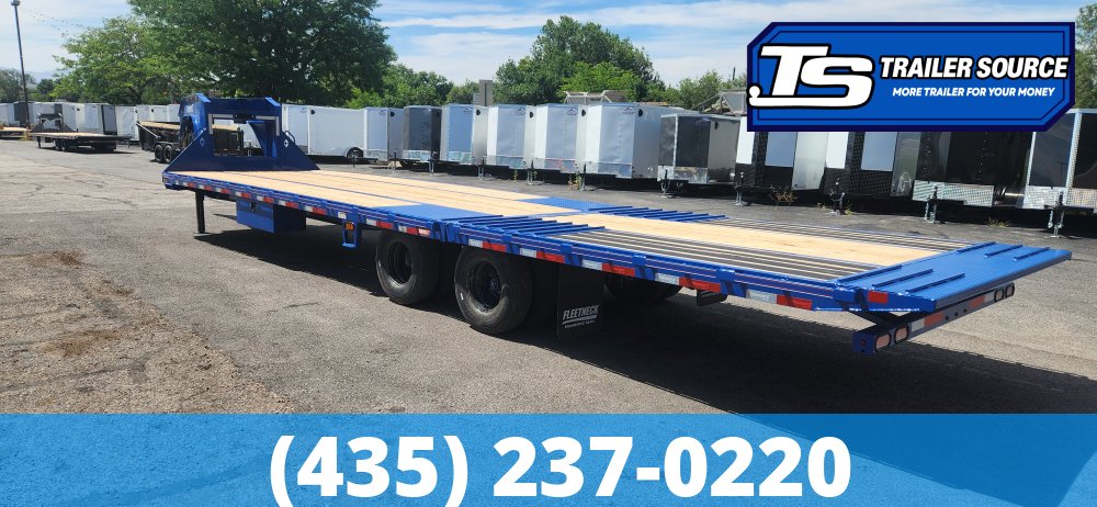 8.5x35 Diamond C FMAX-HDT 212 Gooseneck Hydraulic Dovetail Equipment Trailer - 25.9K GVWR - ABS Brakes, Hydraulic Jack(s)